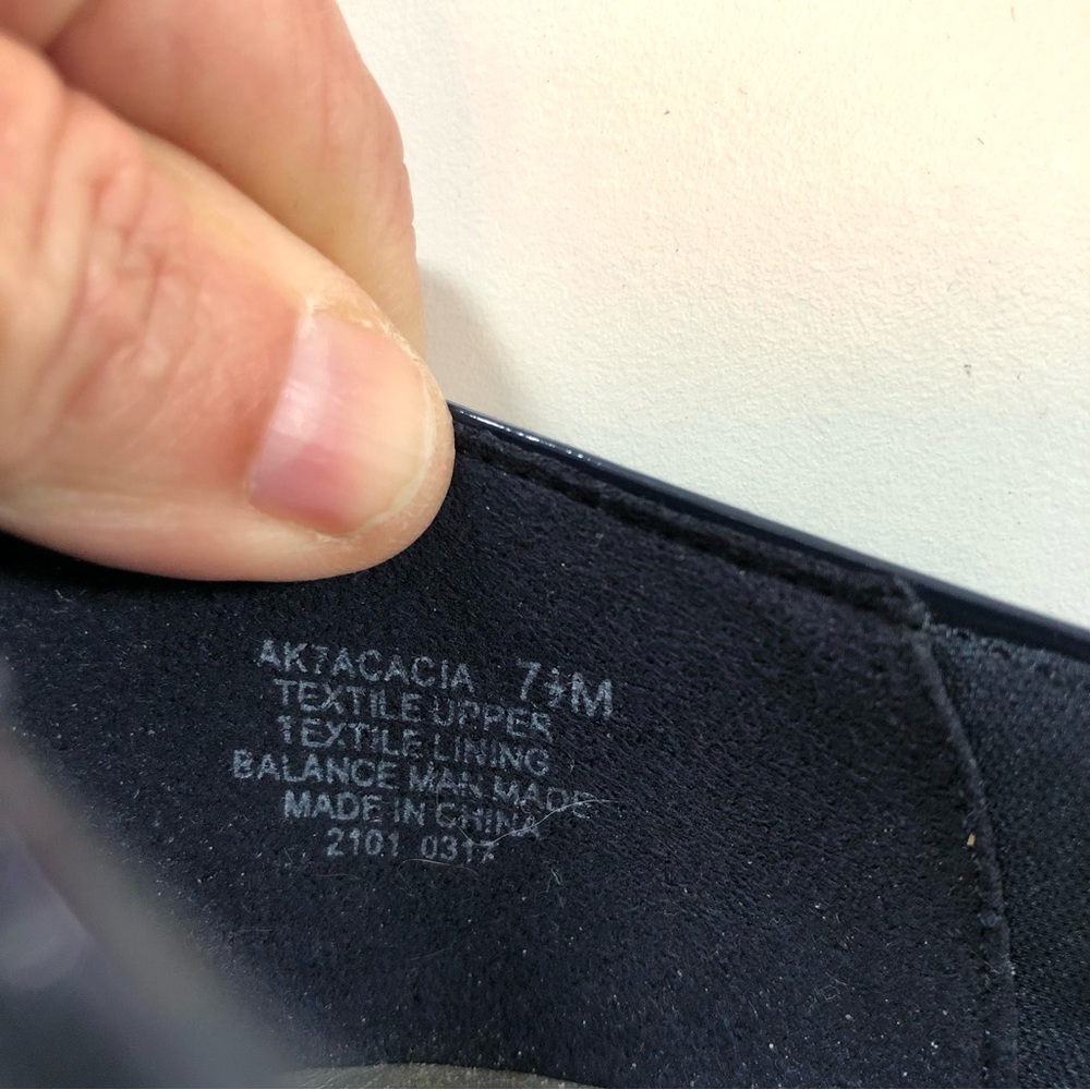 Anne Klein Able Ballet Flats Navy Blue, AK Sport Acacia Women’s 7.5 Comfortable - Picture 11 of 17